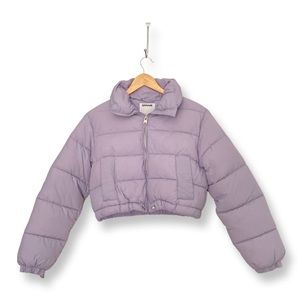 Cropped Lilac Puffer
